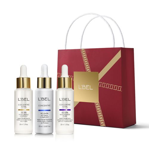 Set Sueros Faciales Concentré Total: Ácido Hialurónico, Retinol y Niacinamida.